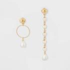 Target Acrylic/glass Earrings - A New Day Pearl/gold