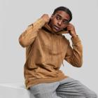 Men's French Terry Hooded Sweatshirt - Original Use Brown