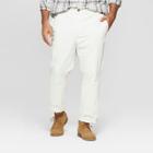 Men's Big & Tall 34 Regular Slim Fit Hennepin Chino Pants - Goodfellow & Co Cream