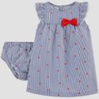 Baby Girls' 2pc Joy 4th Of July Star Dress - Just One You Made By Carter's Blue/red Newborn, Girl's