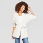 Women's Cable Wrap Sweater - Universal Thread Cream (ivory)