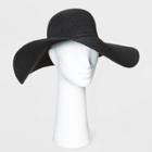 Women's Floppy Hats - A New Day Black One Size, Women's