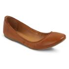 Women's Ona Scrunch Ballet Flats - Mossimo Supply Co. Cognac (red)