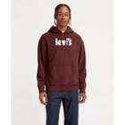 Levi's Men's Relaxed Fit Pullover Sweatshirt - Wine Red