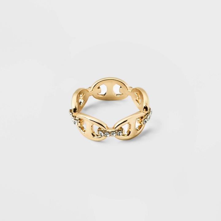 Sugarfix By Baublebar Mixed Media Link Chain Ring - Gold