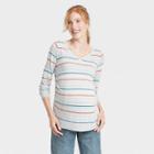V-neck Essential Pullover Maternity Sweater - Isabel Maternity By Ingrid & Isabel Light Gray
