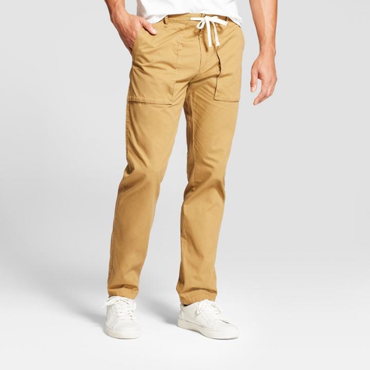 Men's Drawstring Utility Cargo Pants - Goodfellow & Co Dapper Brown