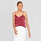 Target Women's Sleeveless V-neck Essential Woven Cami Tank Top - Prologue Red