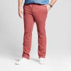Men's Big & Tall Slim Fit Hennepin Chino Pants - Goodfellow & Co Dusty Red