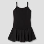 Danshuz Girls' Camisole Tank Leotard With Skirt - Black