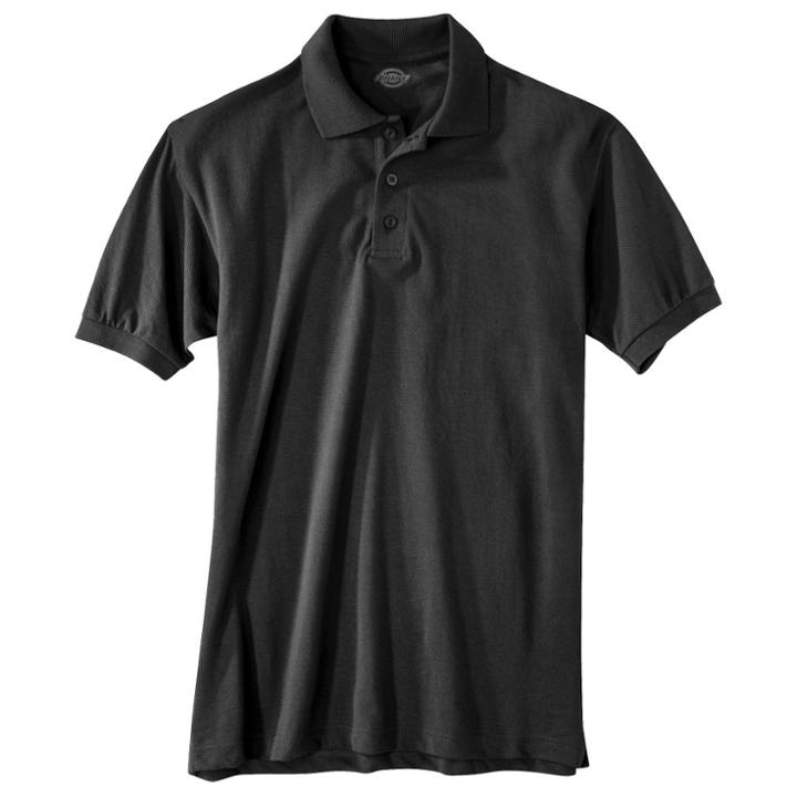 Dickies Young Men's Pique Polo Black