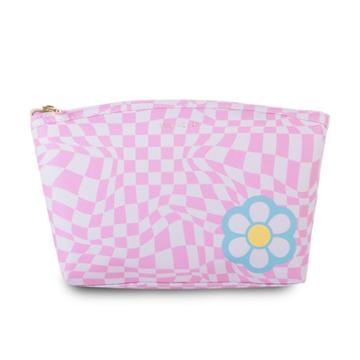 Ruby+cash Makeup Dome Pouch - Checkered Flower