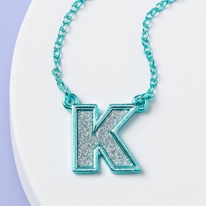 Girls' 'k' Necklace - More Than Magic Teal, Blue