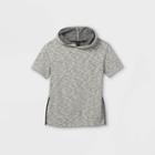 Boys' French Terry Short Sleeve Hoodie Sweatshirt - Art Class Gray