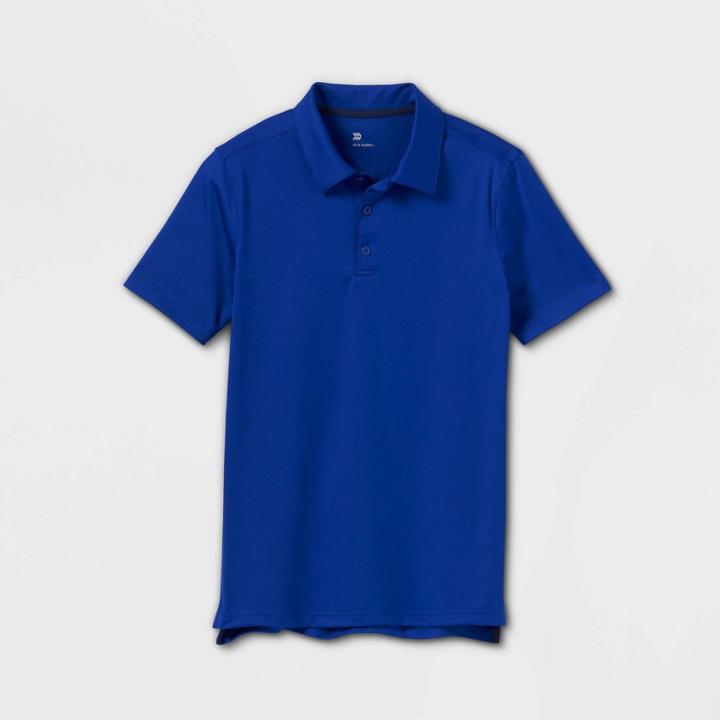 Boys' Golf Polo T-shirt - All In Motion Blue