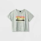 Girls' Graphic Boxy Short Sleeve T-shirt - Art Class Green