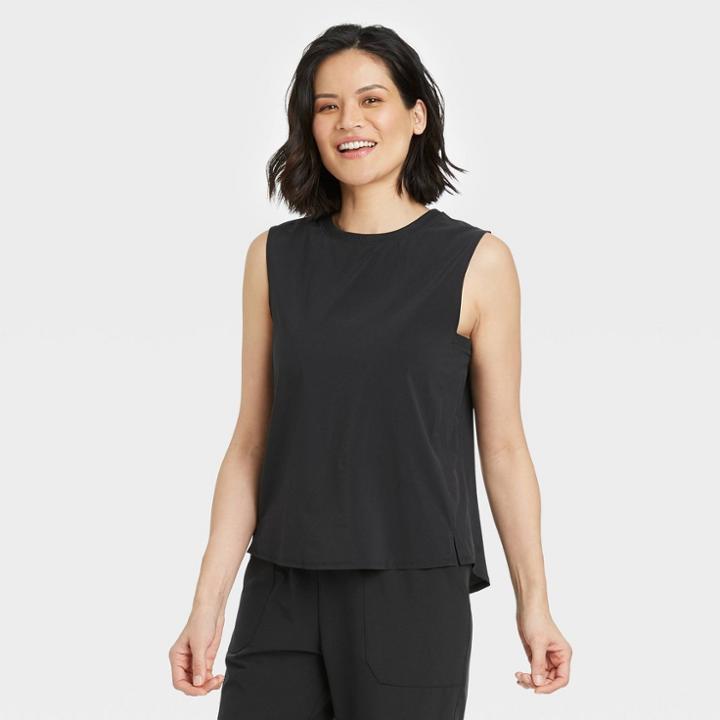 Women's Move Upf Muscle Tank Top - All In Motion Black