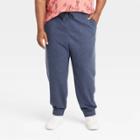 Men's Big & Tall Regular Fit Tapered Sweatpants - Goodfellow & Co Navy Blue
