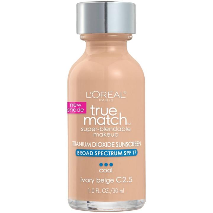 L'oreal Paris True Match Super-blendable Makeup Titanium Dioxide Sunscreen Ivory Beige C2.5