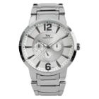 Men's Territory Classic Round Face Metal Link Watch -