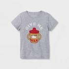 Hybrid Apparel Toddler Short Sleeve Crew Neck T-shirt - Heathered Gray
