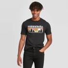 Men's Short Sleeve Minnesota Graphic T-shirt - Awake Black