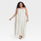 Women's Plus Size Striped Sleeveless Dress - A New Day 2x, Multicolor