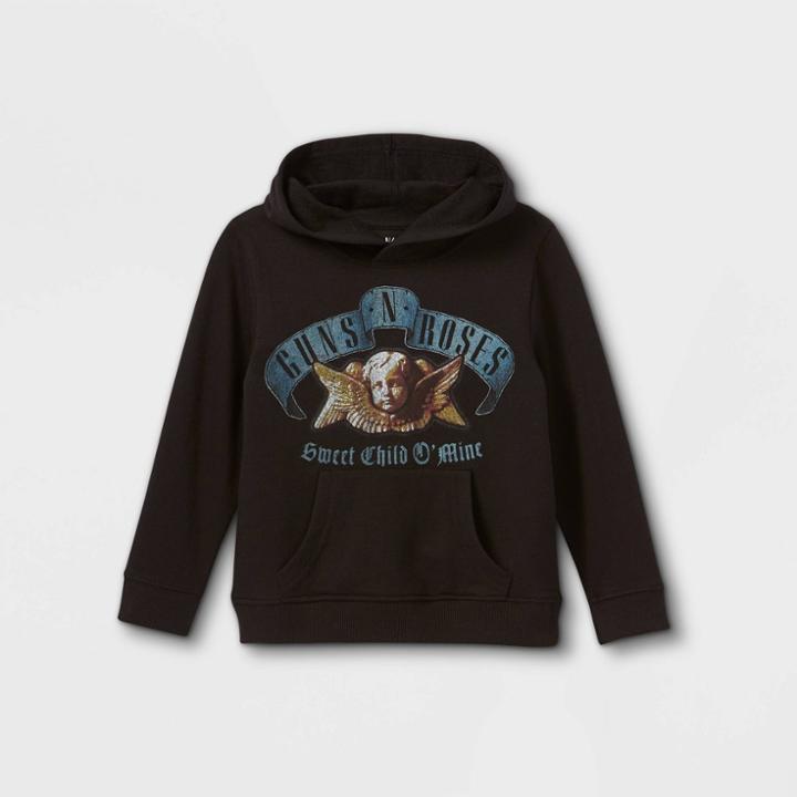 Toddler Boys' Guns N' Roses Fleece Hoodie - Black