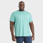 Men's Big & Tall Short Sleeve Soft Stretch T-shirt - All In Motion Teal