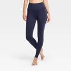 Women's Contour Power Waist High-rise Leggings With Stash Pocket - All In Motion Navy S, Women's, Size: