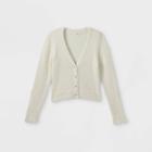 Girls' Eyelash Cardigan - Cat & Jack Cream