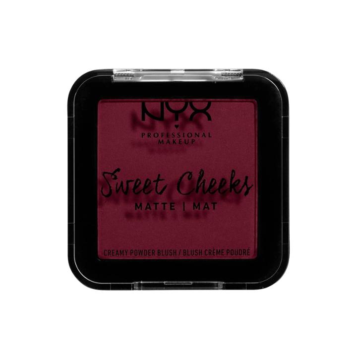 Nyx Professional Makeup Sweet Cheeks Creamy Powder Blush Matte Red Riot