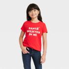 Girls' Short Sleeve Graphic T-shirt - Cat & Jack Red