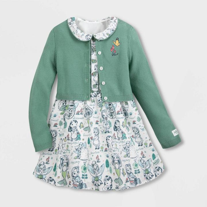 Girls' Disney Animator Dress - White 5-6 - Disney