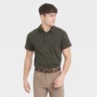 Men's Seamless Polo Shirt - All In Motion Olive Heather