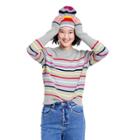 Women's Striped Crewneck Sweater - La Ligne X Target Gray/red/blue Xxs