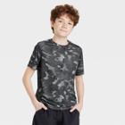 Boys' Athletic Printed T-shirt - All In Motion Black