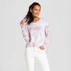 Women's Happy Pullover Cloud Wash Graphic Sweatshirt - Grayson Threads (juniors') Purple
