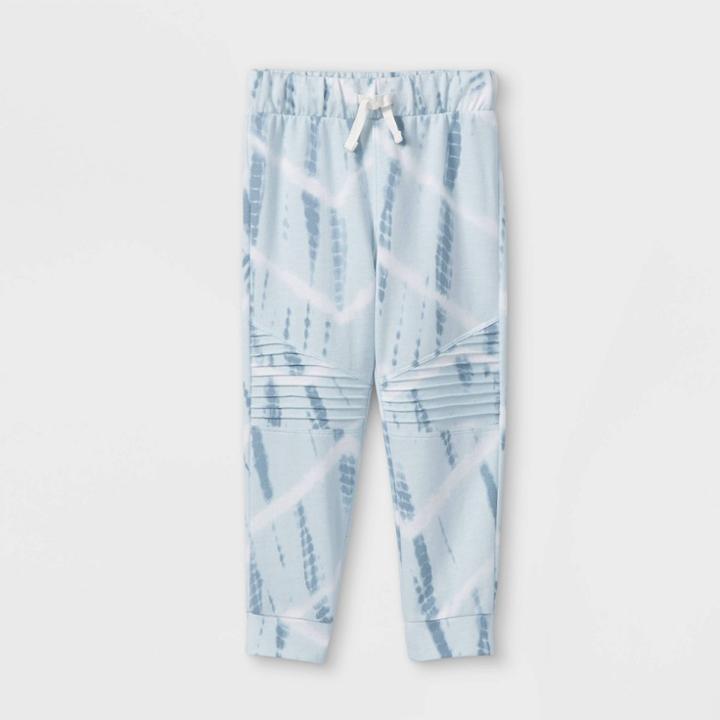 Toddler Boys' Tie-dye Moto Jogger Pants - Cat & Jack Blue
