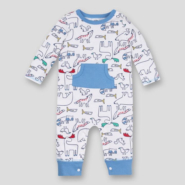 Lamaze Baby Boys' Critter Romper - White
