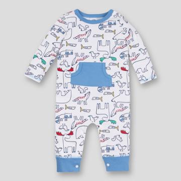 Lamaze Baby Boys' Critter Romper - White