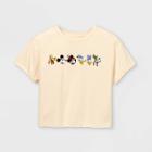 Girls' Disney Mickey Mouse & Friends Short Sleeve Graphic T-shirt - Cream