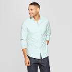Men's Slim Fit Long Sleeve Whittier Oxford Button-down Shirt - Goodfellow & Co Alpine