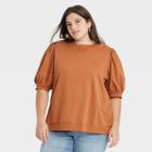 Women's Plus Size Sweatshirt - Ava & Viv Brown