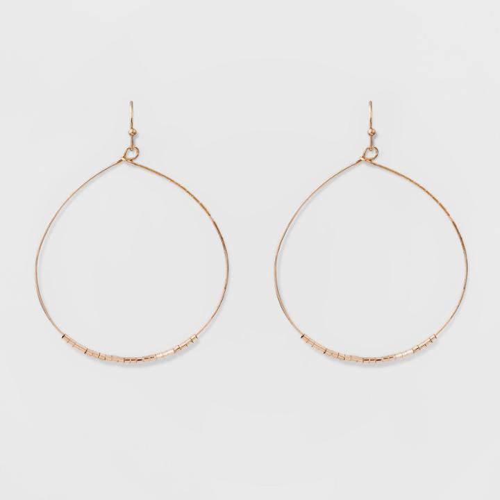 Target Front Facing Hoop Earrings - A New Day Rose Gold