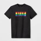 Ev Lgbt Pride Pride Gender Inclusive Adult Ally Graphic T-shirt - Charcoal Xs, Adult Unisex, Gray