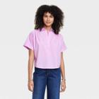 Women's Short Sleeve Pullover Blouse - Universal Thread Pink