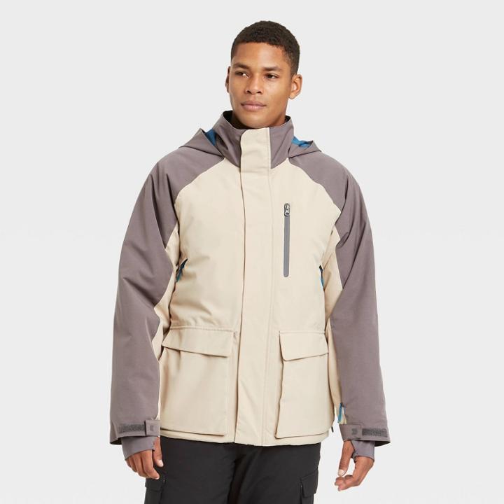 Men's Snow Sport Waterproof Jacket - All In Motion Khaki