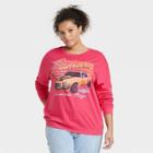 General Motors Women's Camaro Plus Size Graphic Sweatshirt - Red