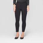 Women's Skinny Zip Crop Pants - Who What Wear Black